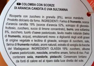 Flamigni Colomba Classica Ingredienti